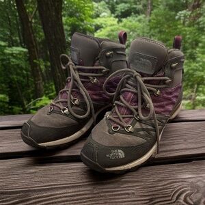 The North Face Women's Lace Up Boots - Gray and Purple